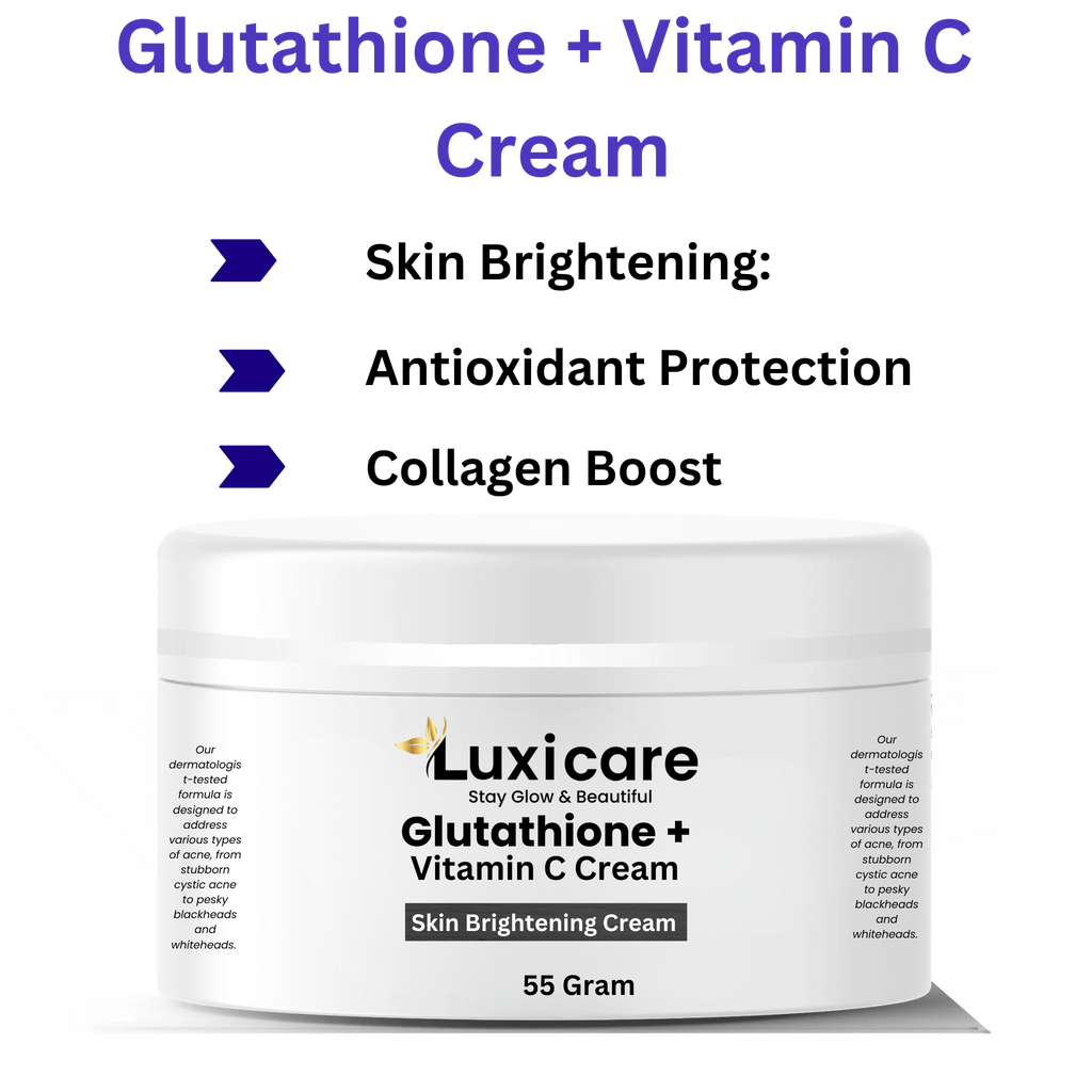 Glutathione + Vitamin C Cream for Skin Brightening  LUXICARE
